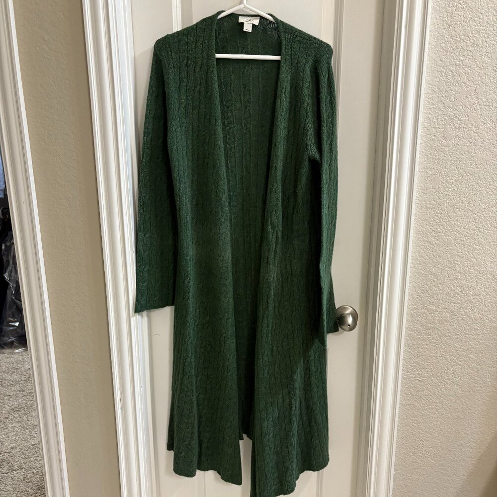 LOFT cardigan - green - size XL